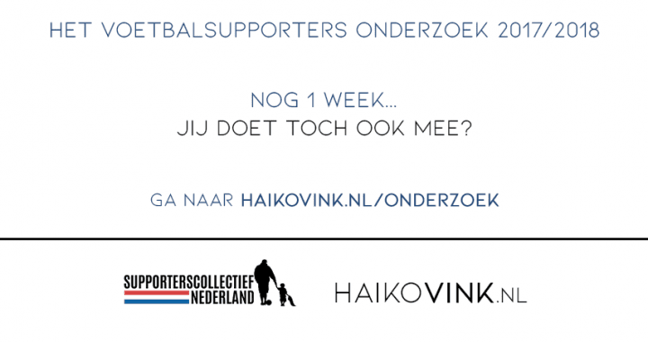 Voetbalsupporters Onderzoek 2017/2018