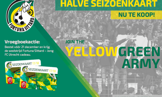 Nu te koop: halve seizoenkaart