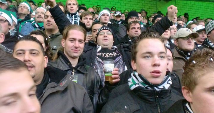 Fortunafans aanwezig bij topper in de bundesliga