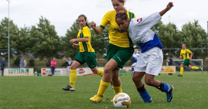 Dames 1 wint in de beker