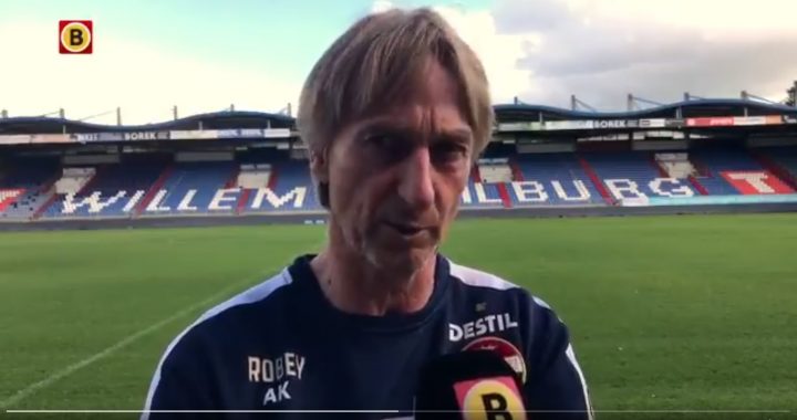Willem II-trainer Adrie Koster: ‘verwacht twee voetballende ploegen’
