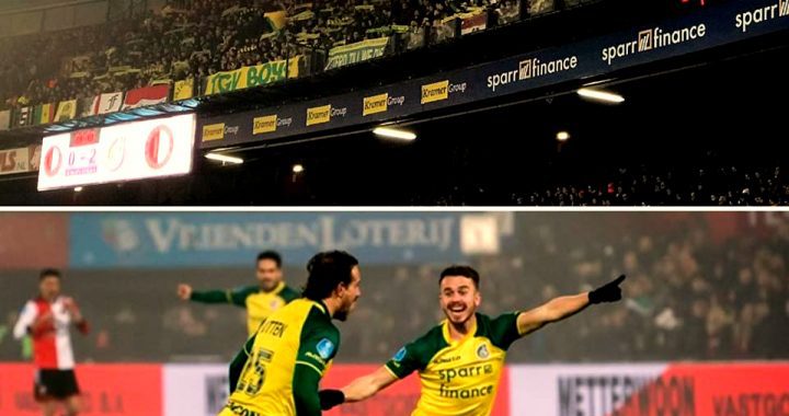 Fortuna wint “thuiswedstrijd” van Feyenoord: 0-2