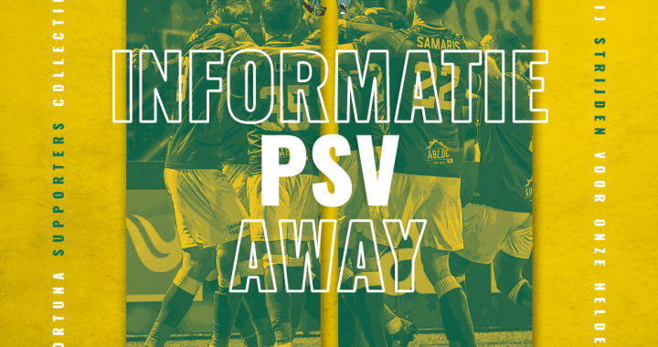 Informatie Uitwedstrijd PSV- Fortuna Sittard